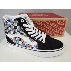 NEW Vans Filmore High‎ Top Butterfly Checkerboard Women's Shoes Size 6.5 Spring